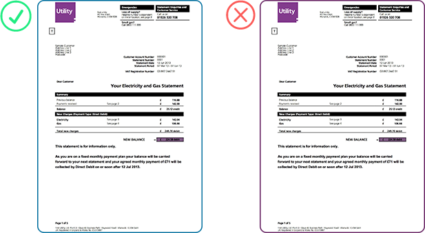 Benötigte Unterlagen für die Auszahlung