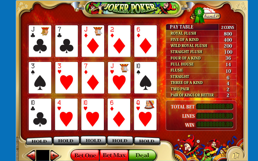 Joker Poker 3 Lines